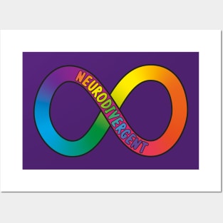 Neurodivergent Infinity Posters and Art